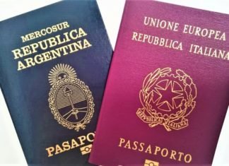 Ciudadanía italiana pasaporte argentino